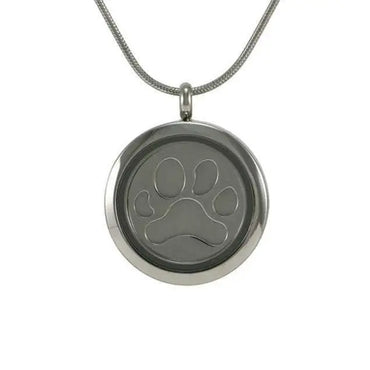 Imprint Paw Pewter Hinged Two Inserts - funeral.com