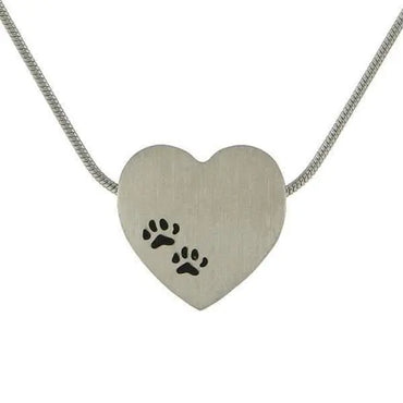 Pawel Paws Pewter Heart - funeral.com