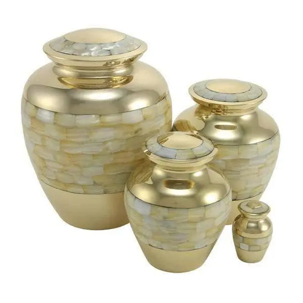 Cassie Mother of Pearl Extra Large Pet Urn - funeral.com