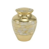 Cassie Mother of Pearl Large Pet Urn - funeral.com