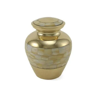 Cassie Mother of Pearl Medium Pet Urn - funeral.com