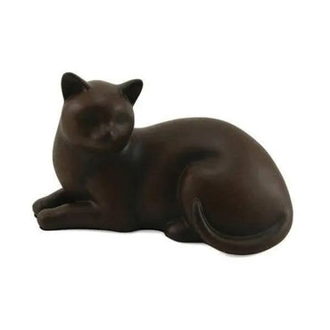Comfy Tabby Cat Small Pet Urn - funeral.com