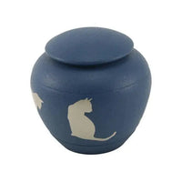 Felina Country Blue Medium Pet Urn - funeral.com