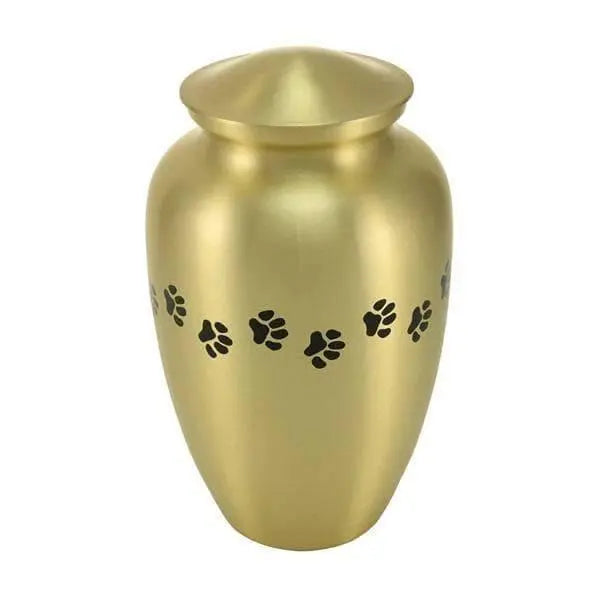 Gabrielle Paw Brass Extra Large Pet Urn - funeral.com