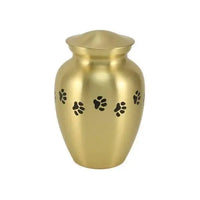 Gabrielle Paw Brass Large Pet Urn - funeral.com