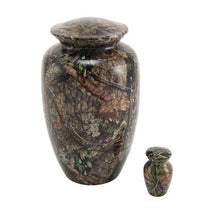 Mossy Oak Camo Aluminum Woodland Adult Cremation Urn - Funeral.com, Inc.