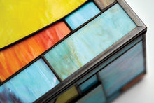 Multi - Color Geometric Memory Chest Adult Cremation Urn - Funeral.com, Inc.