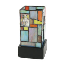 Multi - Color Geometric Stained Glass LED Keepsake Urn - Funeral.com, Inc.