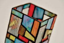 Multi - Color Geometric Stained Glass LED Keepsake Urn - Funeral.com, Inc.