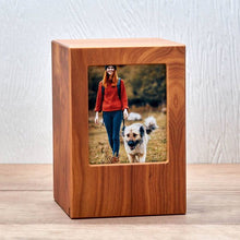 Natural Finish Photo Frame Extra Large Pet Cremation Urn - Funeral.com, Inc.