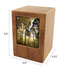 Natural Finish Photo Frame Extra Large Pet Cremation Urn - Funeral.com, Inc.