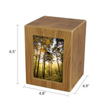 Natural Finish Photo Frame Large Pet Cremation Urn - Funeral.com, Inc.