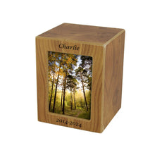 Natural Finish Photo Frame Large Pet Cremation Urn - Funeral.com, Inc.