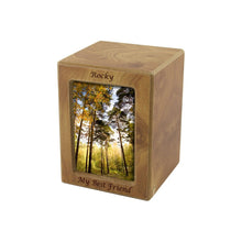 Natural Finish Photo Frame Medium Pet Cremation Urn - Funeral.com, Inc.