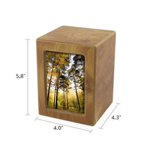 Natural Finish Photo Frame Medium Pet Cremation Urn - Funeral.com, Inc.