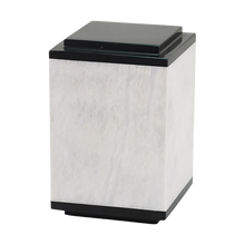Natural White Veined Marble Adult Cremation Urn - Funeral.com, Inc.