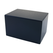 Navy Blue Gloss MDF Box Adult Cremation Urn - Funeral.com, Inc.