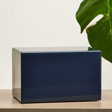Navy Blue Gloss MDF Box Adult Cremation Urn - Funeral.com, Inc.