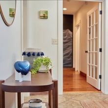 Navy Blue Glossy Heart Small Pet Cremation Urn - Funeral.com, Inc.