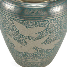 Nickel - Plated Brass Bird Design Adult Cremation Urn - Funeral.com, Inc.