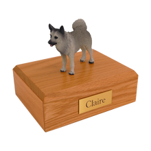 Norwegian Elkhound, Standing Figurine Pet Cremation Urn - Funeral.com, Inc.