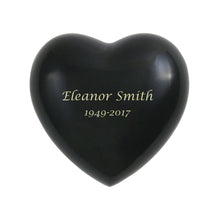 Onyx Brass Heart Keepsake Urn - Funeral.com, Inc.