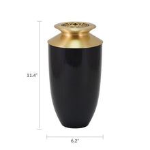 Onyx Lotus Lid Bronze Scattering Adult Cremation Urn - Funeral.com, Inc.