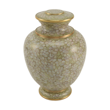 Opal Cloisonné Gold Accent Adult Cremation Urn - Funeral.com, Inc.