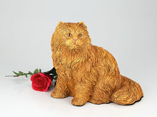 Orange Longhair Cat Figurine Pet Urn - Funeral.com, Inc.