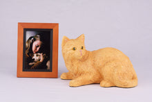 Orange Shorthair Cat Figurine Pet Urn - Funeral.com, Inc.