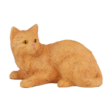 Orange Shorthair Cat Figurine Pet Urn - Funeral.com, Inc.