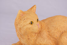 Orange Shorthair Cat Figurine Pet Urn - Funeral.com, Inc.