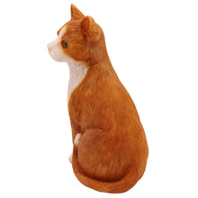 Orange & White Cat, Sitting Figurine Pet Cremation Urn - Funeral.com, Inc.