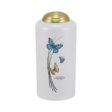 Pearl Brass Butterfly Artwork Adult Cremation Urn - Funeral.com, Inc.