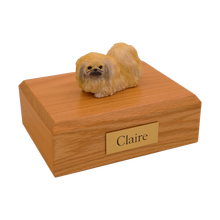 Pekingese, Lying Down Figurine Pet Cremation Urn - Funeral.com, Inc.