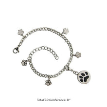 Pet Cremation Bracelet with Paw Print Charm - Funeral.com, Inc.