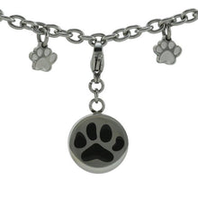 Pet Cremation Bracelet with Paw Print Charm - Funeral.com, Inc.