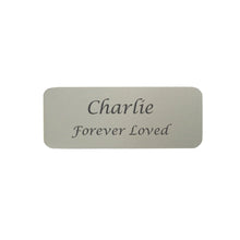 Pewter Alloy Small Metal Nameplate - Funeral.com, Inc.