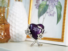 Pewter Brass Accessory with Lily Heart Stand Design - Funeral.com, Inc.