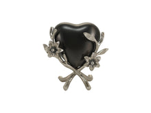 Pewter Brass Accessory with Lily Heart Stand Design - Funeral.com, Inc.