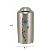 Pewter Brass Butterfly Artwork Adult Cremation Urn - Funeral.com, Inc.