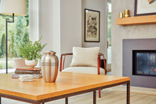 Pewter Brass Extra Large Pet Urn with Classic Three Bands - Funeral.com, Inc.