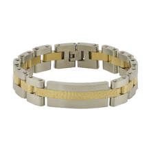 Pewter & Bronze Cable Link Cremation Bracelet - Funeral.com, Inc.