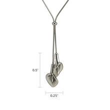 Pewter Companion Everlasting Lily Cremation Necklace - Funeral.com, Inc.