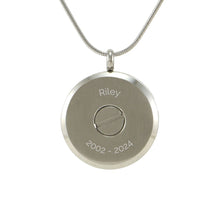 Pewter Hinged, Cat Silhouette w/ Two Inserts Cremation Necklace - Funeral.com, Inc.