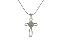 Pewter Infinity Cross Pendant, Stainless Steel Cremation Necklace - Funeral.com, Inc.