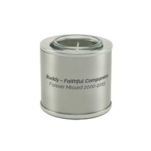 Pewter Mini Memory Light Small Pet Cremation Urn - Funeral.com, Inc.