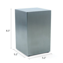 Pewter Stainless Steel Box Adult Cremation Urn - Funeral.com, Inc.