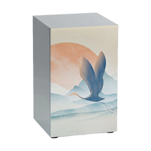 Pewter Stainless Steel Eternal Peace Cranes Adult Cremation Urn - Funeral.com, Inc.