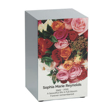 Pewter Stainless Steel Harmonious Rose Adult Cremation Urn - Funeral.com, Inc.